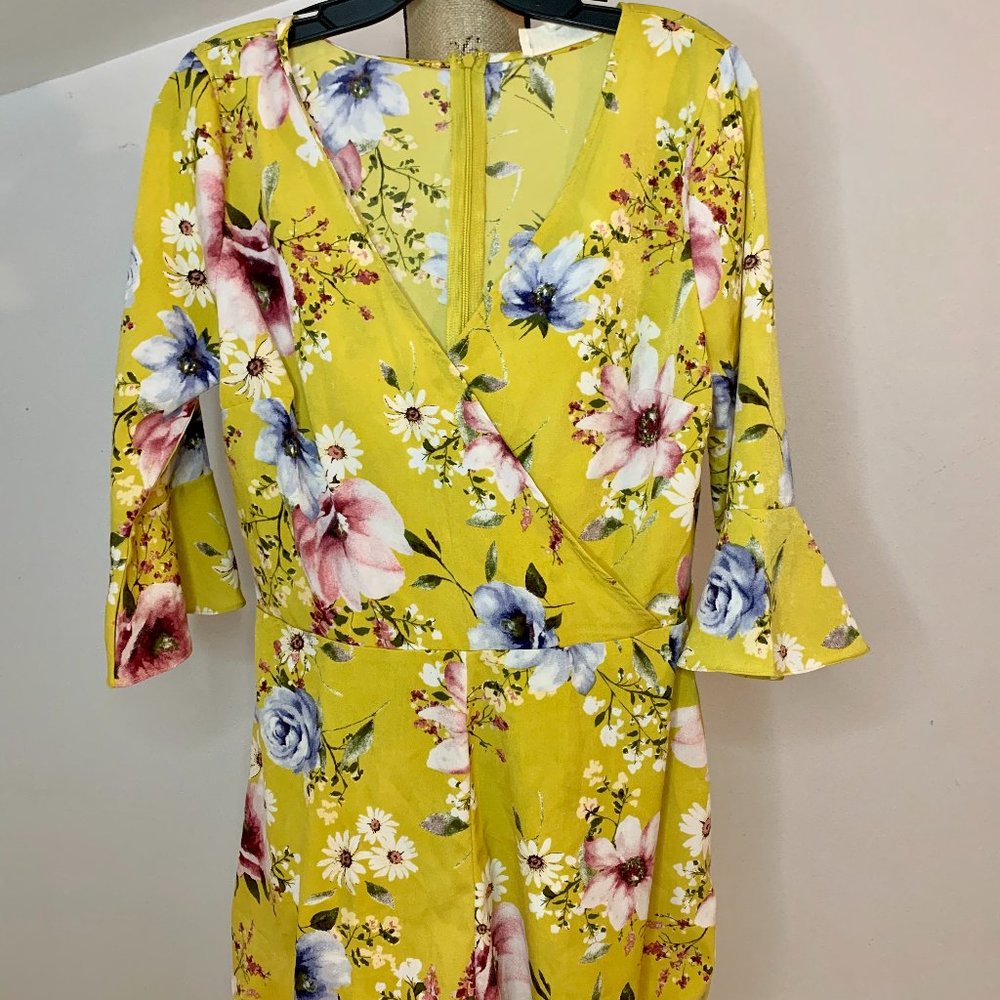 Yellow Shorts Jumpsuit